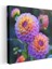 Yıldız Çiçeği - Canlı Renkli Dahlia Portresi Kanvas Tablo 3