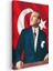 Kalpak ve Kravatlı Atatürk - Resmi Portre Kanvas Tablo 3