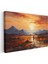 Yolculuk - Alev Rengi Gün Batımında Dağların Çağrısı Kanvas Tablo 3