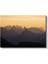Dağ Silüetleri - Gün Batımında Altın Işıkla Aydınlanan Zirveler Kanvas Tablo 2