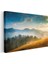 Altın Şafak - Sisli Dağlar ve Çam Ormanları Manzarası Kanvas Tablo 3