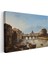 Giovanni Antonio Canal (Canaletto) - Roma Tiber Nehri Manzarası Kanvas Tablo 3