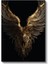 Altın Kanatlar - Karanlıkta Parlayan Ruh Kanvas Tablo 2