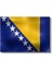 Bosna Hersek Bayrağı - Dalgalı Görünüm Kanvas Tablo 2