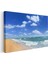 Kumsal Cenneti - Masmavi Deniz ve Gökyüzü Buluşması Kanvas Tablo 3