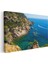 Akdeniz Kıyısı - Berrak Sular ve Kayalık Falezler Kanvas Tablo 3