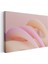 Yumuşak Dalgalar - Pastel Pembe Tonlarında Minimalist Formlar Kanvas Tablo 3