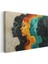 Renkli Silüetler - Çoklu Yüz Profilleri Kanvas Tablo 3