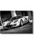 Ford Gt - Siyah Beyaz Çizgili Amerikan Spor Otomobili Kanvas Tablo 2
