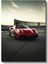 Ferrari 488 - Kırmızı Italyan Süper Spor Otomobil Kanvas Tablo 2