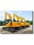 Liugong Ekskavatör Filosu - Sarı Iş Makineleri Dizisi Kanvas Tablo 2