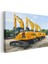 Liugong Ekskavatör Filosu - Sarı Iş Makineleri Dizisi Kanvas Tablo 3