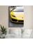 Lamborghini Huracan - Sarı Spor Otomobil Detayı Kanvas Tablo 1