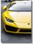 Lamborghini Huracan - Sarı Spor Otomobil Detayı Kanvas Tablo 2