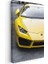 Lamborghini Huracan - Sarı Spor Otomobil Detayı Kanvas Tablo 3