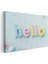 Hello - Pastel Renkli Şişme Harfler Kanvas Tablo 3