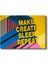 Make Create Sleep Repeat - Geometrik Tasarımlı Motivasyon Kanvas Tablo 2