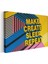Make Create Sleep Repeat - Geometrik Tasarımlı Motivasyon Kanvas Tablo 3