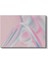 Holografik Kavis - Pastel Pembe Minimalist Form Kanvas Tablo 2