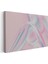 Holografik Kavis - Pastel Pembe Minimalist Form Kanvas Tablo 3