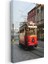 Nostaljik Tramvay - Şehir Merkezinde Kırmızı Tramvay Kanvas Tablo 3