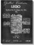 LEGO Patent Çizimi - 1961 Tarihi Oyuncak Blok Tasarımı Kanvas Tablo 2