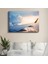 Uçak Kanadı - Gün Batımında Yüksek Irtifa Kanvas Tablo 1