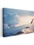 Uçak Kanadı - Gün Batımında Yüksek Irtifa Kanvas Tablo 3