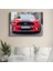 Ford Mustang Gt - Kırmızı Amerikan Muscle Car Kanvas Tablo 1