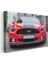 Ford Mustang Gt - Kırmızı Amerikan Muscle Car Kanvas Tablo 3