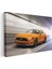 Ford Mustang Gt - Turuncu Amerikan Muscle Car Kanvas Tablo 3