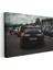 Toyota Supra - Siyah Spor Otomobil Arka Görünüm Kanvas Tablo 3