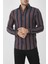 Uzun Kollu Slim Fit Çizgili Erkek Gömlek 2