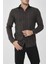Uzun Kollu Slim Fit Çizgili Erkek Gömlek 2