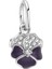 Koyu Mor Menekşe Charm | 925 Ayar Gümüş 1