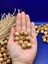 14 mm Ahşap Boncuk (50 Gram 50 Adet) Dar Delik Çapı 4 mm Makrome Çanta Bileklik Takı Renkli 2