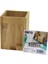 Küçük KARE=9X9CM Ahşap Bambu Kaşıklık Organizer (4887) 1
