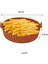 Renkli Isıya Dayanıklı Yıkanılabilir Silikon Fırın ve Airfryer Yuvarlak Model Pişirme Matı 20 cm (4887) 3