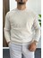 Erkek Bisiklet Yaka Normal Kalıp Kazak Krem EDW410 1
