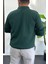 Erkek Açık Yaka Normal Kalıp Kazak Yeşil EDW412 3