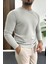Erkek Oval Kesim Bisiklet Yaka Mevsimlik Sweatshirt Gri EDW421 2