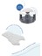 Babyjem Önden Açılır Banyo ve Mama Oturağı Beyaz Minderi 2'li Set 2