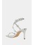 The Analia Kadın Metalik Gümüş Çiçekli Sandalet 5
