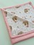 Ftbabycollection Çift Taraflı Kişiye Özel Isim Nakışlı Waffle Pike & Müslin Bebek Battaniyesi 90X100 CM Fil 5