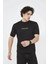 Unisex Bisiklet Yaka Slim Fit T-Shirt- Siyah 4
