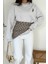 Kadın Dekoratif Yakalı Likralı Sweatshirt – Konforlu & Karakterli Stil 5