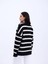 43111 Triko Çizgili Salaş Kazak-Siyah-Ekru 4