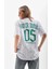 Unisex Baskılı Oversize T-Shirt - Beyaz 2