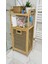 Bambu Kirli Sepeti 95X40X30 cm – Kapaklı Çamaşır Sepeti & Raflı Banyo Dolabı 1