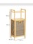Bambu Kirli Sepeti 95X40X30 cm – Kapaklı Çamaşır Sepeti & Raflı Banyo Dolabı 3